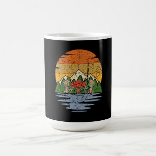 Taza De Café Retro de recolección de hongos