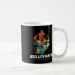 Taza De Café Retro de surf en tabla de surf de Sullivan's South