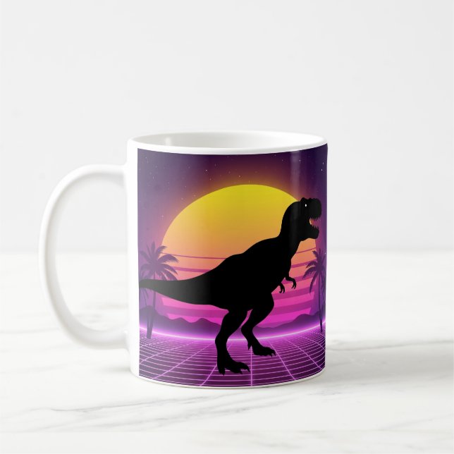 Taza De Café Retro Dino Vibes (Izquierda)