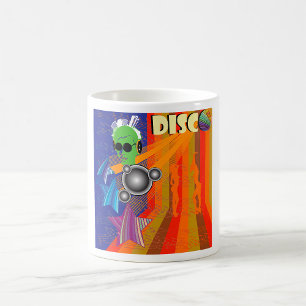 Taza De Café Retro Disco Fiesta Funk Art de los 70