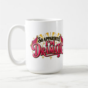 Taza De Café Retro Divertida Y Dramática Al Parece