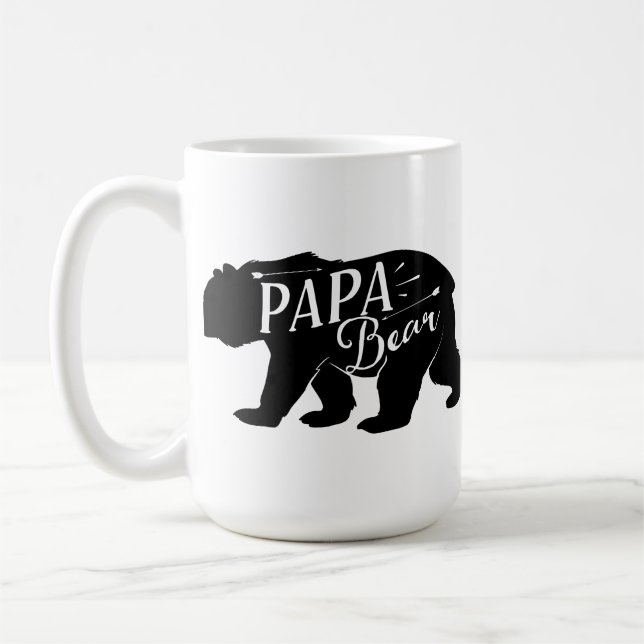 Taza De Café Retro divertido del oso de la novedad de la papá (Izquierda)