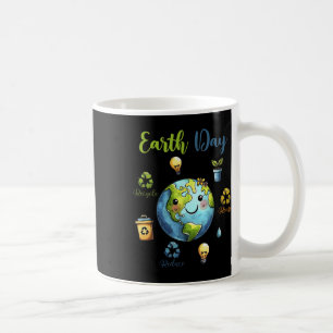 Taza De Café Retro Earth Day Reduce Reuse Reuse Recycle