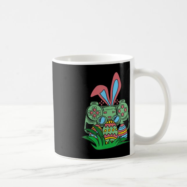 Taza De Café Retro Easter Video Game Easter Gaming Graphics Hap (Derecha)