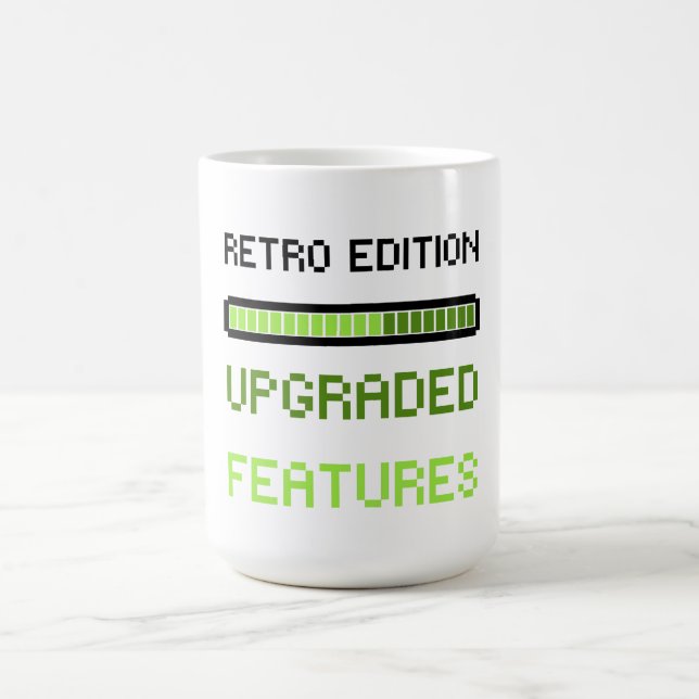 Taza De Café Retro Edition Upgraded Features Pixel Art Gaming  (Centro)