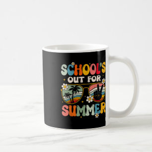 Taza De Café Retro El último día de clases para profesor de ver
