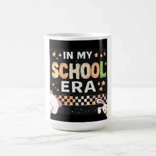 Taza De Café Retro En Mi Era Escolar Estética Regreso a la Escu