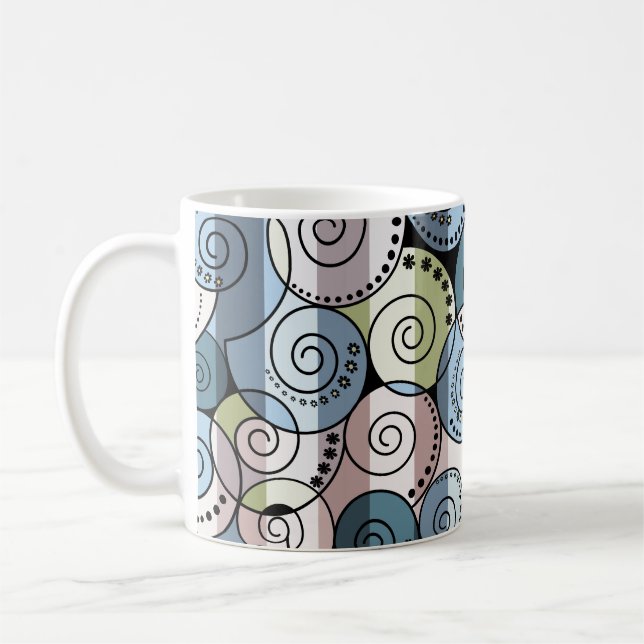Taza De Café Retro, espiral (Izquierda)