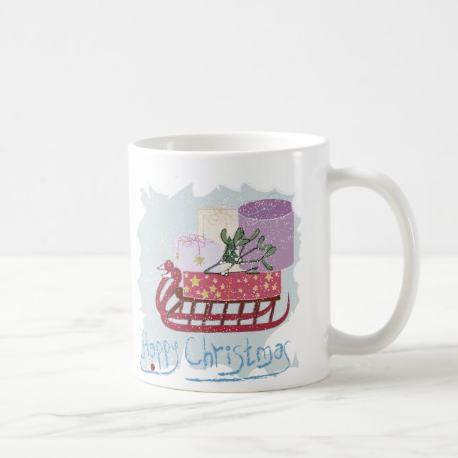 Taza De Café Retro. Feliz Navidad! (Derecha)