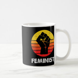 Taza De Café Retro feminista anarquista vintage igualit de muje