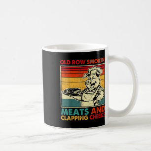 Taza De Café Retro Fila Vieja Fumando Carnes Y Dando Besos Fu