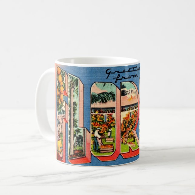 Taza De Café Retro Florida  (Anverso izquierdo)