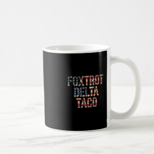 Taza De Café Retro Fox Rojo Delta Taco Divertido Trump Resiste 