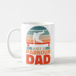 Taza De Café Retro Free Running Padre Corredor Vintage Solo Un 