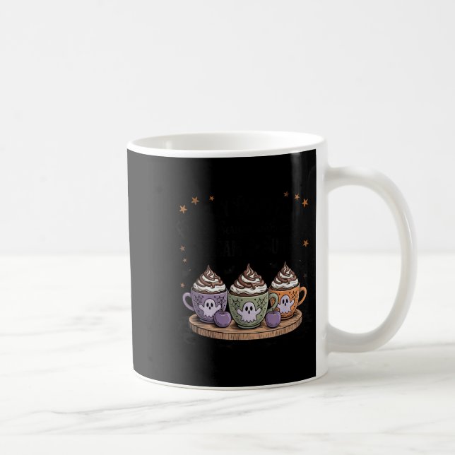 Taza De Café Retro Freshly Boo'd Coffee Lovers Boujee Ghost Hal (Derecha)