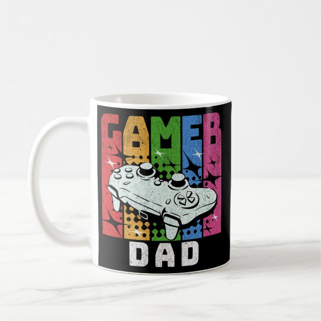 Taza De Café Retro Gamer Dad (Izquierda)
