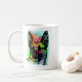 Taza De Café Retro German Shepard