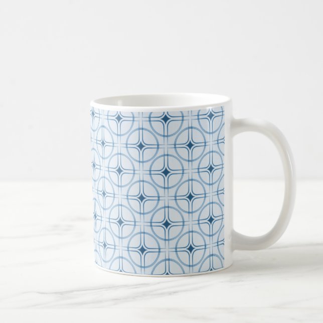 Taza De Café Retro Glam Mug, azul real (Derecha)