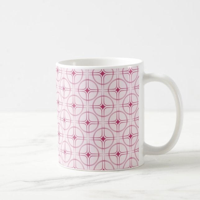 Taza De Café Retro Glam Mug, Magenta (Derecha)