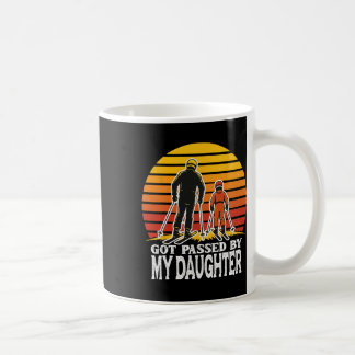 Taza De Café Retro Got Ped By My Daughter Funny Skiing Design 