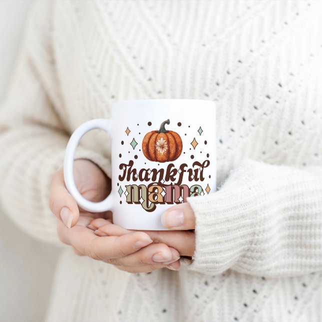 Taza De Café "Retro Gracias Mamá Mug", "Cae Gracias Mamá" (Subido por el creador)