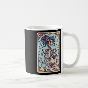 Taza De Café Retro Gracioso El Esqueleto De La Tarjeta Tarot De