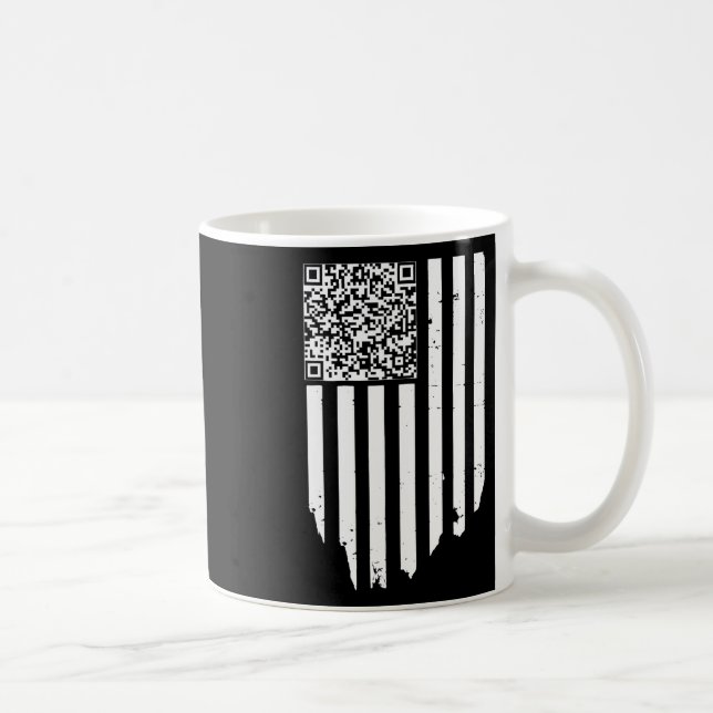Taza De Café Retro Gracioso Qr Trump Dancing Dance Code (Derecha)
