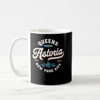 Taza De Café Retro gráfico Astoria Queens New York