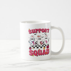 Taza De Café Retro Groovy Apoyo a la enfermería Escuadrón de Cá
