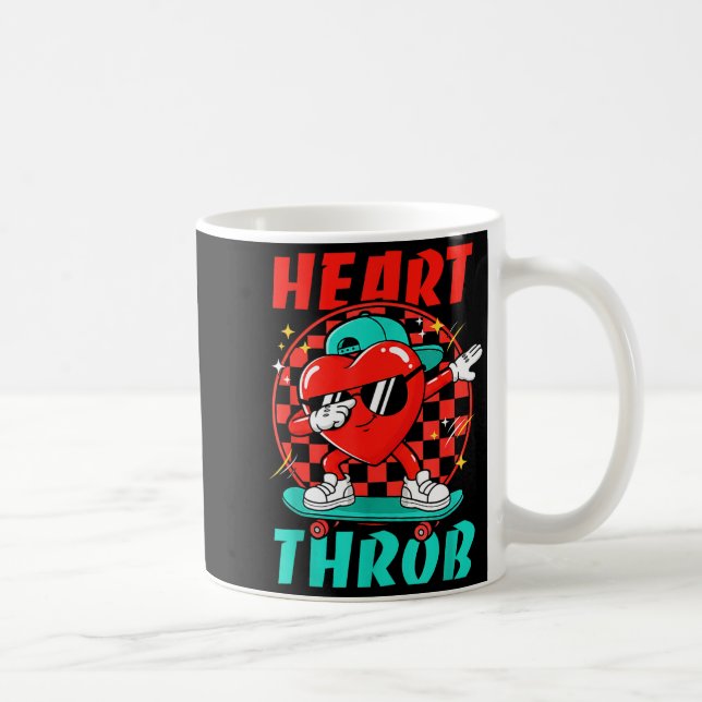 Taza De Café Retro Groovy Heart Throb Valentines Day Toddlers B (Derecha)