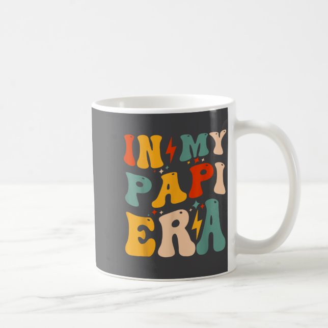 Taza De Café Retro Groovy In My Pa Era Funny Father's Day Mens  (Derecha)