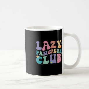 Taza De Café Retro Groovy Lazy Pancreas Club Tipo 1 Diabetes Aw