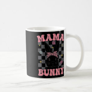 Taza De Café Retro Groovy Mama Bunny Combinación Familiar Pascu