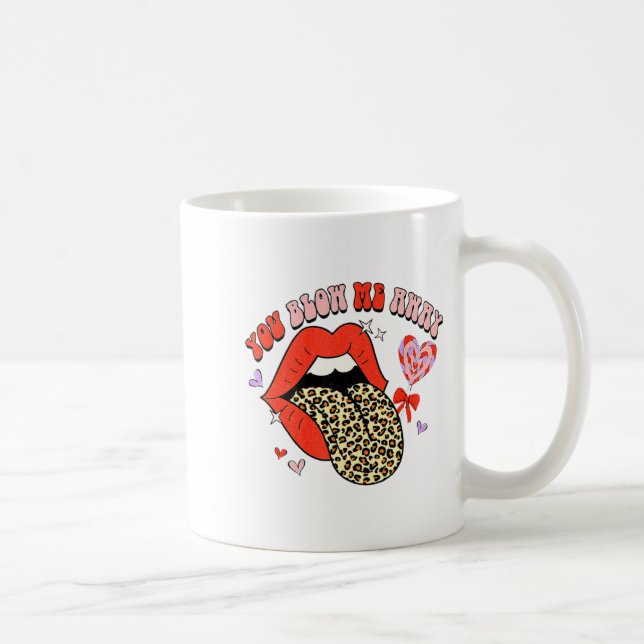Taza De Café Retro Groovy Valentines Day Dress You Blow Me Away (Derecha)