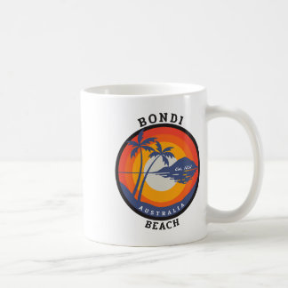 Taza De Café Retro Guay Bondi Beach Australia Bebida Vintage N