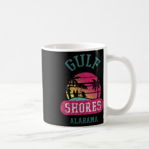 Taza De Café Retro Guay Gulf Shings Original Alabama Beach Grap