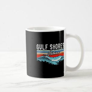 Taza De Café Retro Gulf Shorts Beach Alabama Surfboard Beach