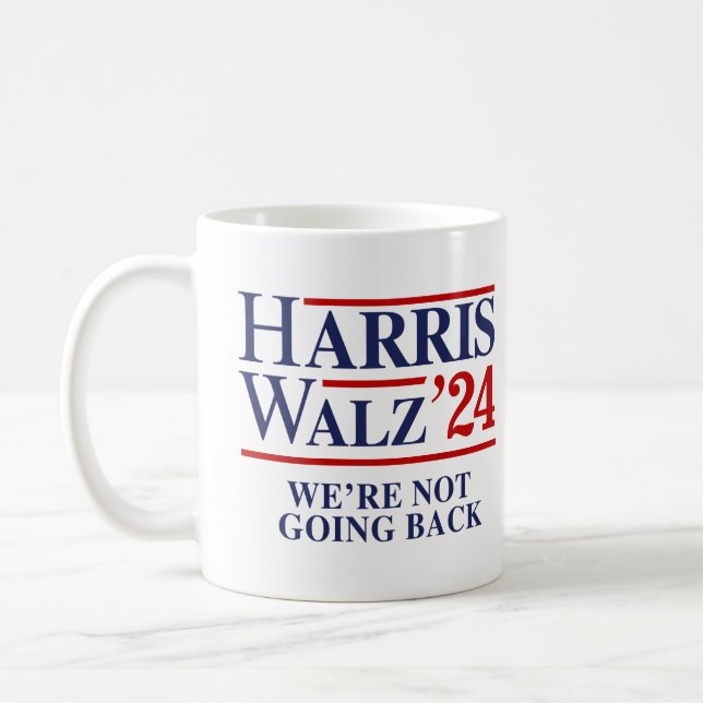 Taza De Café Retro Harris Walz '24 - No vamos a volver (Izquierda)