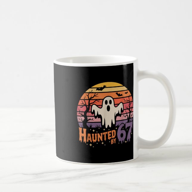 Taza De Café Retro Haunted Meme 67 Six Seven 6 7  (Derecha)