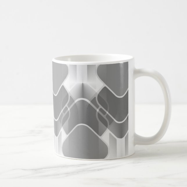 Taza De Café Retro Hipster Mug, Gris (Derecha)