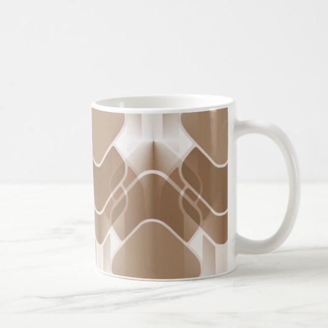 Taza De Café Retro Hipster Mug, Mocha (Derecha)