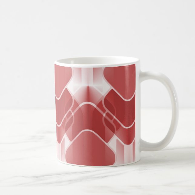 Taza De Café Retro Hipster Mug, Rojo (Derecha)