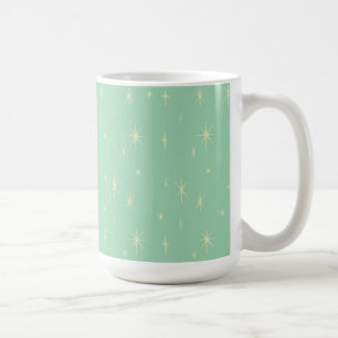 Taza De Café Retro Hipster Space Age Atomic Starburst 15oz