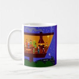 Taza De Café Retro House Fiesta Fun Jet Set Art Design
