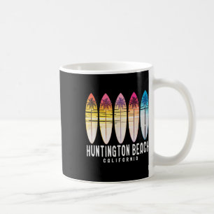 Taza De Café Retro Huntington Beach California Surfista Surfand