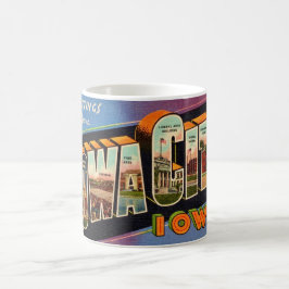 Taza De Café Retro Iowa City Mug
