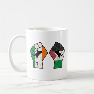 Taza De Café Retro Irlanda La revolución del puño solidario en
