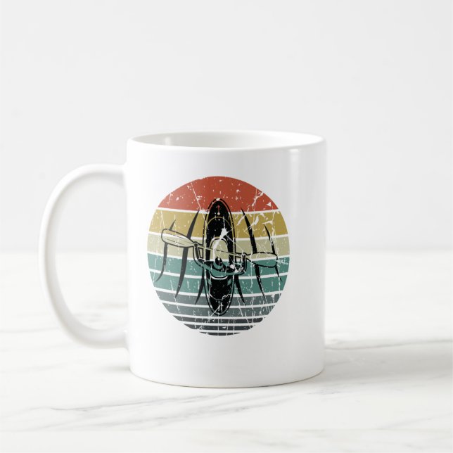 Taza De Café Retro Kayak Canoe Lover Funny Kayaking Paddling Ka (Izquierda)