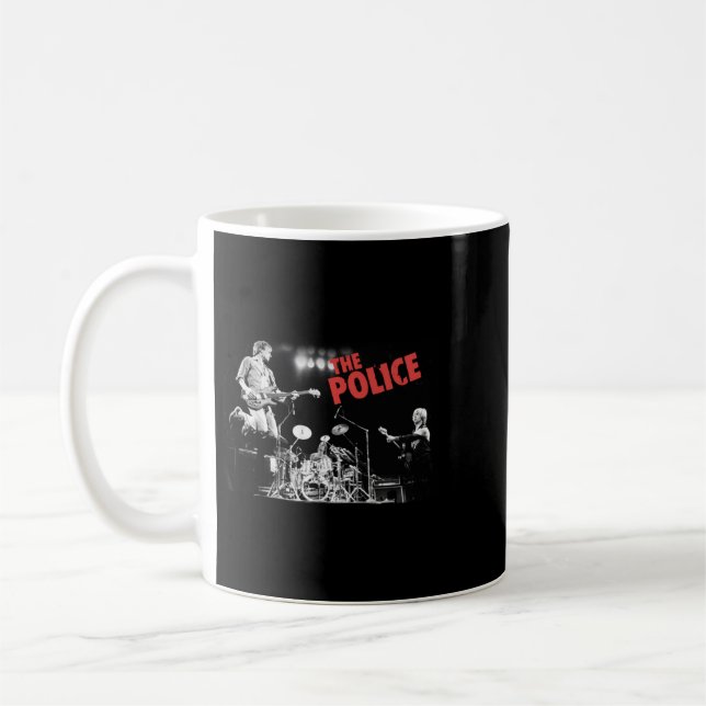 Taza De Café Retro La Policía Perfecta Banda Regalo Para Los Fa (Izquierda)