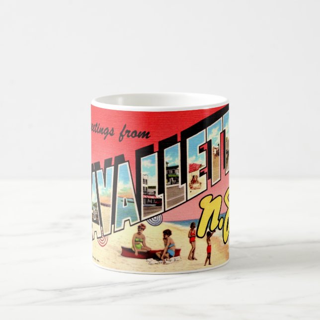 Taza De Café Retro Lavallette NJ (Centro)